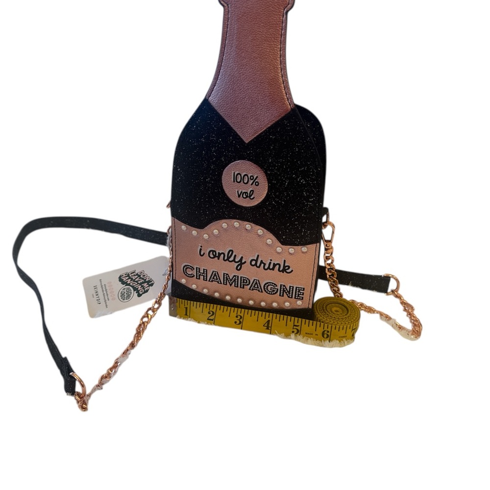Champagne Bottle Crossbody Bag
